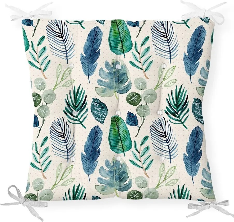 Cuscino per sedia Navy Flower, 40 x 40 cm - Minimalist Cushion Covers