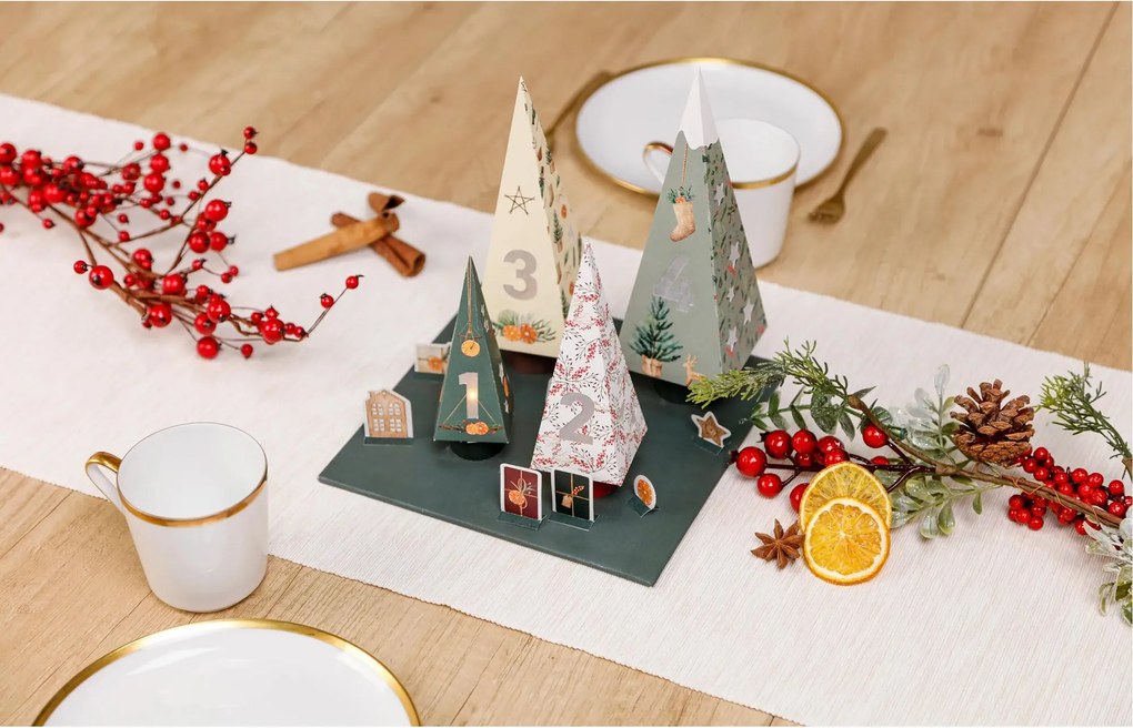 Set creativo - Calendario dell’Avvento - Alberi