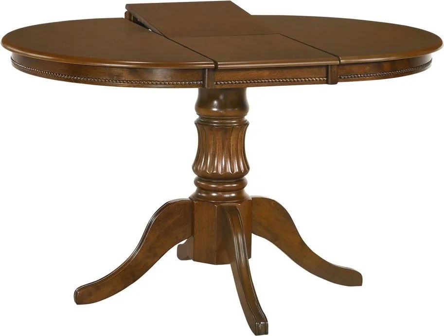 Tavolo allungabile William noce - L90/124 x l90 x h75 cm