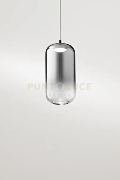 Solo vetro borosilicato fumé specchiato sfumato hunter d.10cm h.20cm