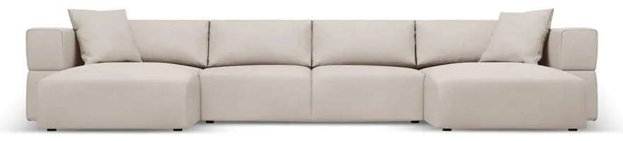 Divano angolare a U beige Esther - Milo Casa