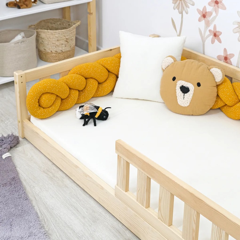 Letto basso per bambini Montessori Meadow - naturale - 180x80 cm