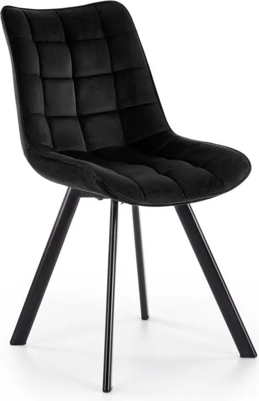 Sedia da pranzo COMORO, 1 pezzo, nera