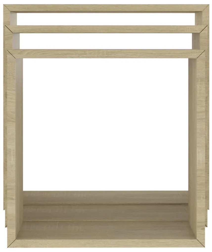 Mensole a cubo 3 pz rovere sonoma