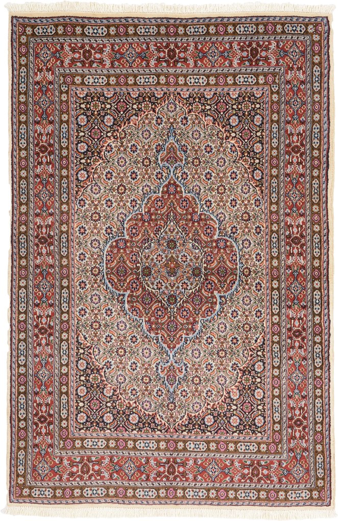 Moud Tappeto 100x150 (Iran) Annodato A Mano