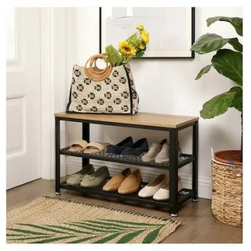 Scarpiera DAVOR marrone/nero