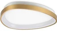 Plafoniera Contemporanea Gemini Metallo Ottone Led Integrato 23W 3000K Ip20