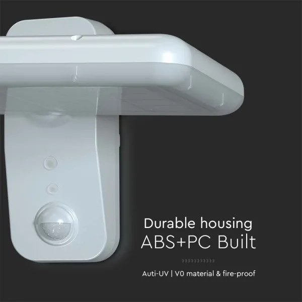 Applique a LED solare con sensore LED/15W/3,2V 4000K/6000K IP65 bianco