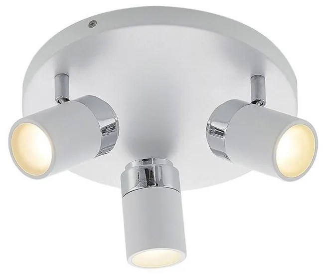 Lindby - Kardo 3 Plafoniera White/Chrome Lindby