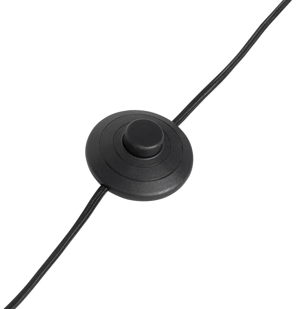 Lampada da terra rustica a treppiede in legno di noce - Tripod Classic