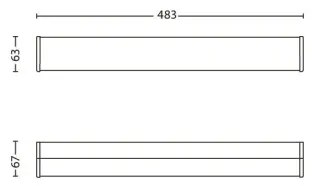 Philips 34059/11/16 - Applique a LED per bagno MYBATHROOM FIT 3xLED/2,5W IP44