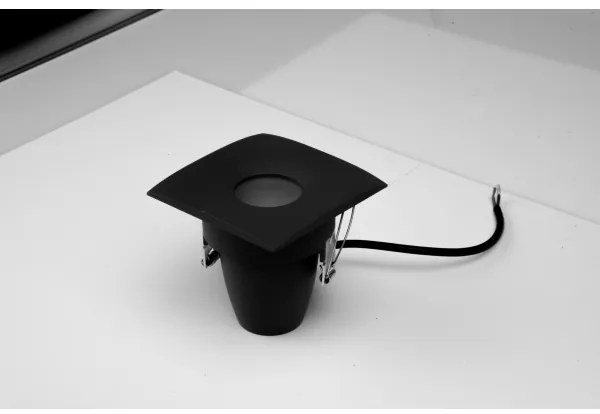 Azzardo AZ5392 - Lampada da incasso bagno ROMOLO 1xGU10/50W/230V IP65 nero