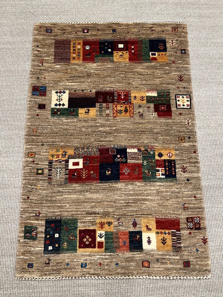 Loribaft Tappeto persiano 90x130 Marrone (Iran) Annodato A Mano