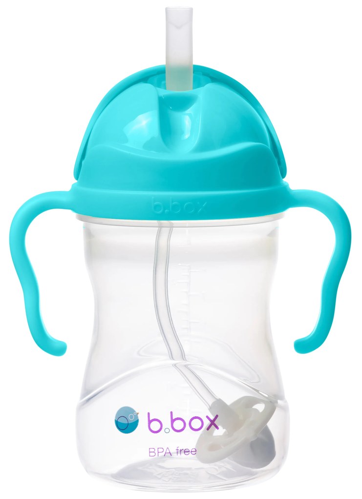 Tazza con cannuccia – aqua 240 ml