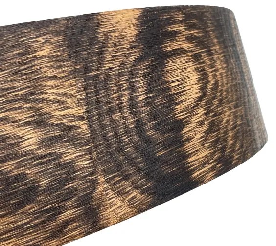 Brilagi - Plafoniera LED CARVALHO SMOKEY LED/36W/230V, finitura in rovere, diam. 47,5 cm