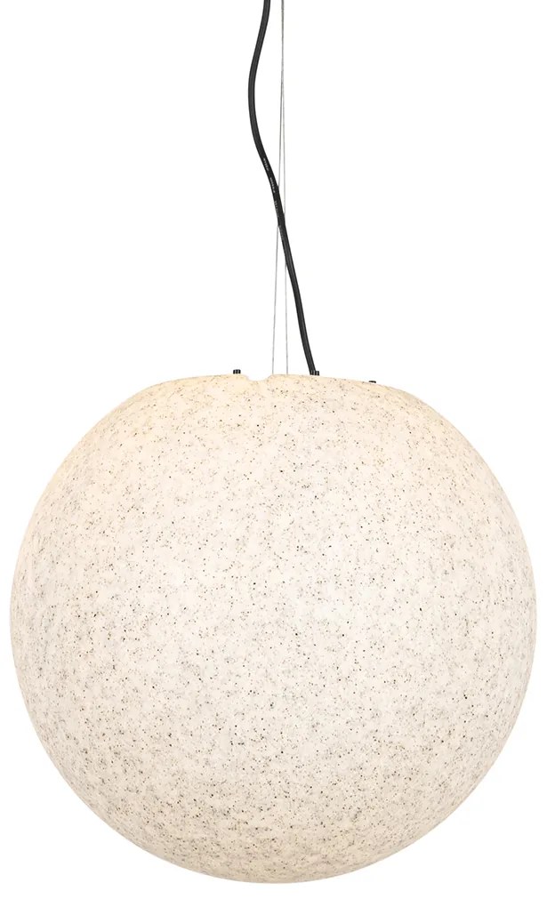 Lampada a sospensione da esterno moderna grigia 45 cm IP65 - Nura