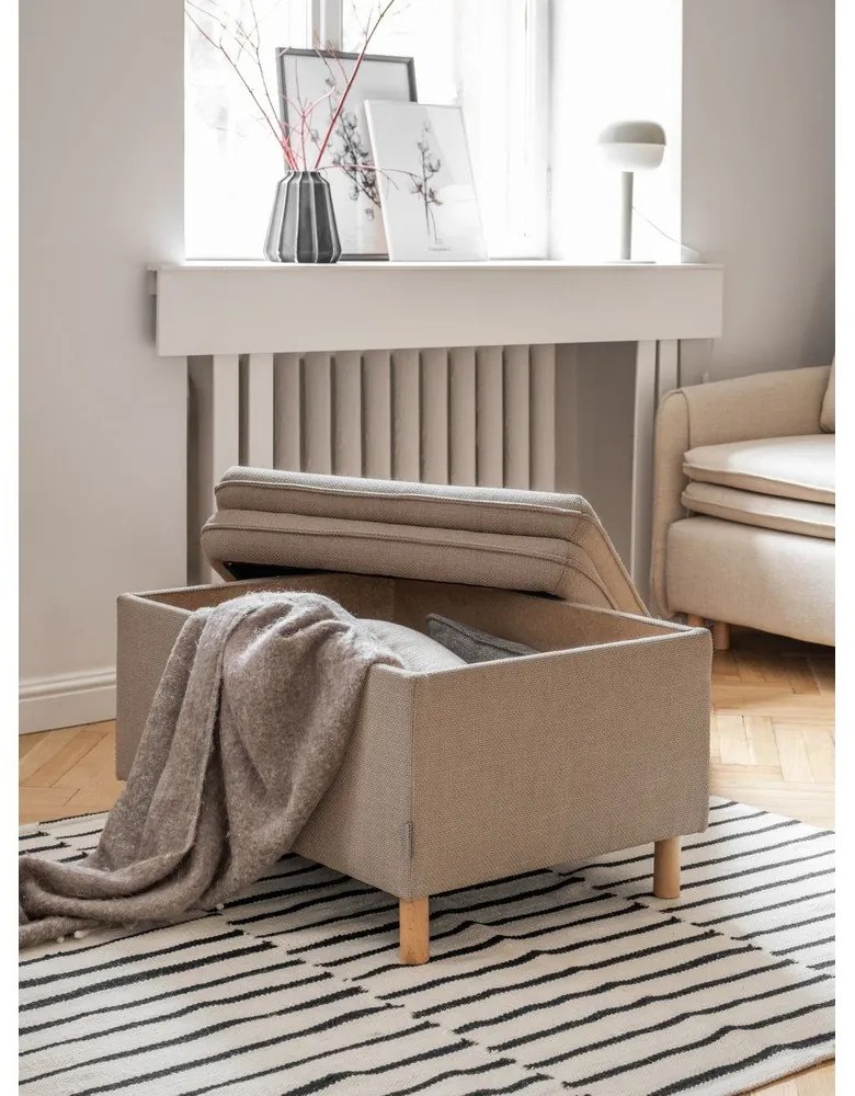 Poggiapiedi marrone chiaro Simon - Miuform