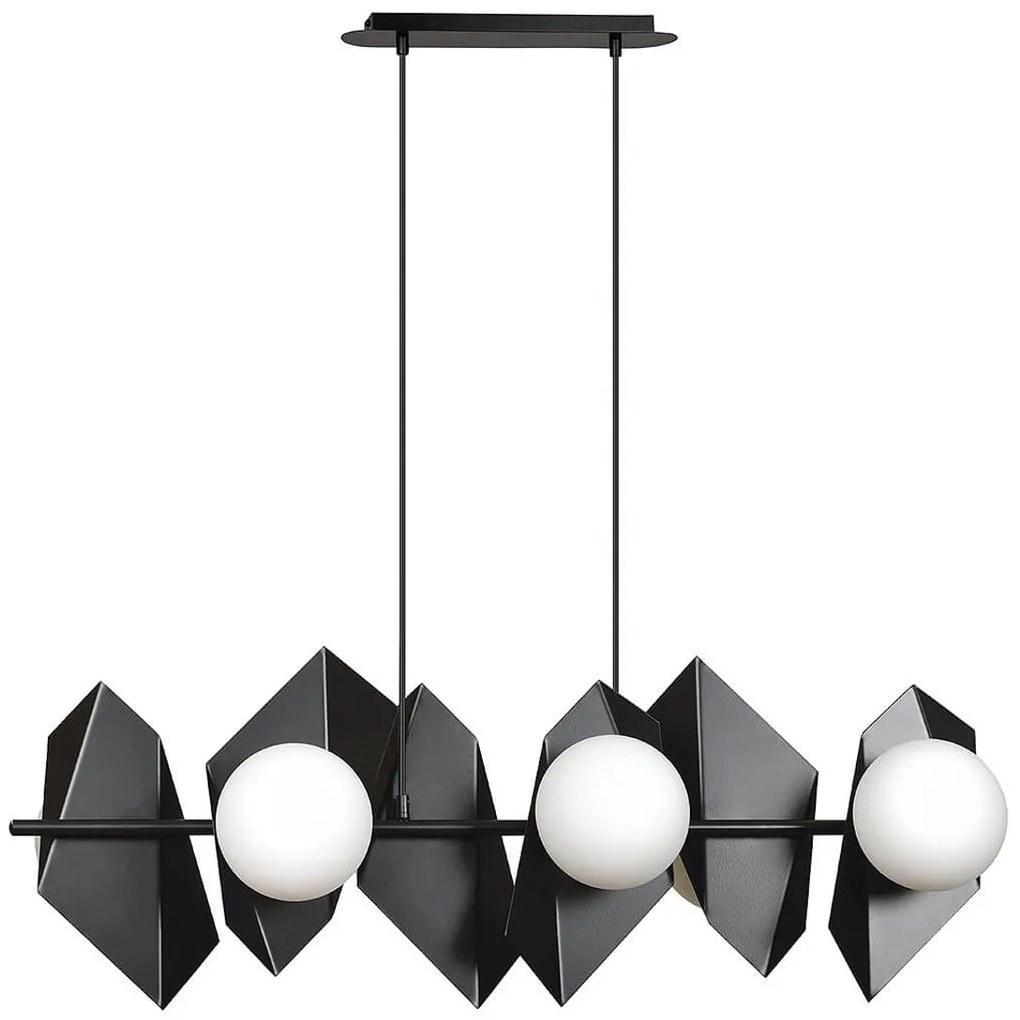 Lampadario a Sospensione DRIFTON 6 BLACK e WHITE Colore Nero