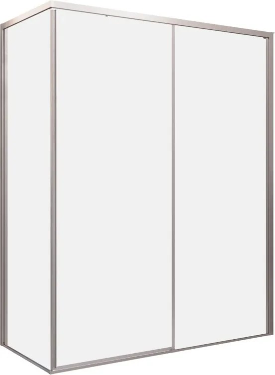 Lato fisso per box doccia Top H 200cm X 97-99 cm Sp. 8 mm sx vetro trasparente silver
