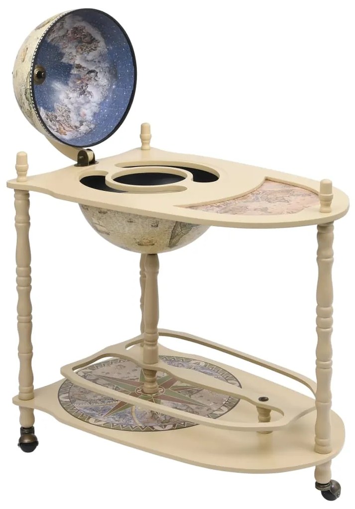 Bar A Globo Portavini Supporto Autoportante İn Eucalipto Verde /