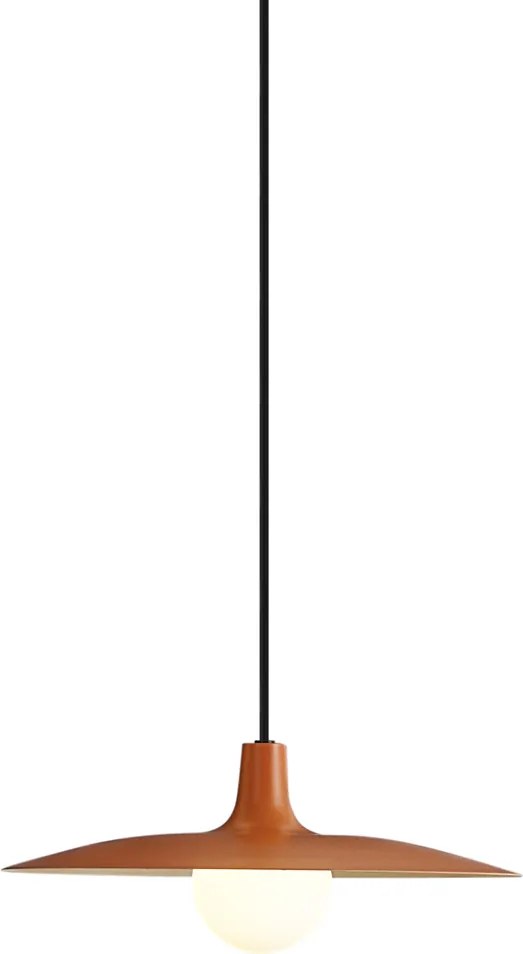 Lampada a sospensione retrò arancione per sistema a binario monofase - Slimline Panzi