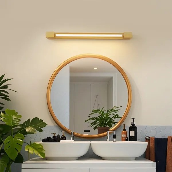 Brilagi-LED Illuminazione per specchio da bagno AQUA LINE LED/18W/230V 60 cm IP44 dorata