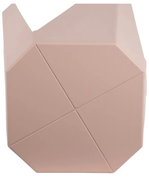 Sgabello rosa chiaro in plastica Cherish – Leitmotiv