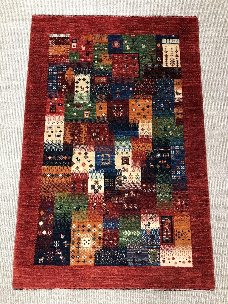 Loribaft Tappeto persiano 90 x 130 (Iran) Annodato A Mano