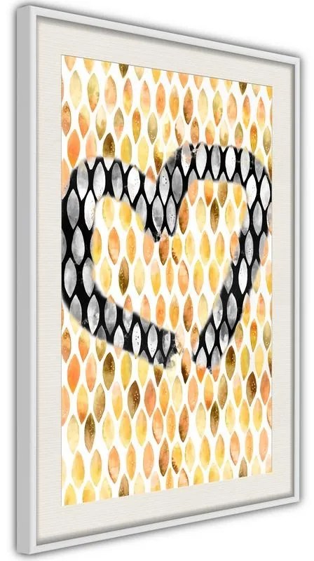 Poster  I Love Oranges  Cornice Quadri Cornice nera con pass-partout, Larghezza x Altezza Home decor 20x30