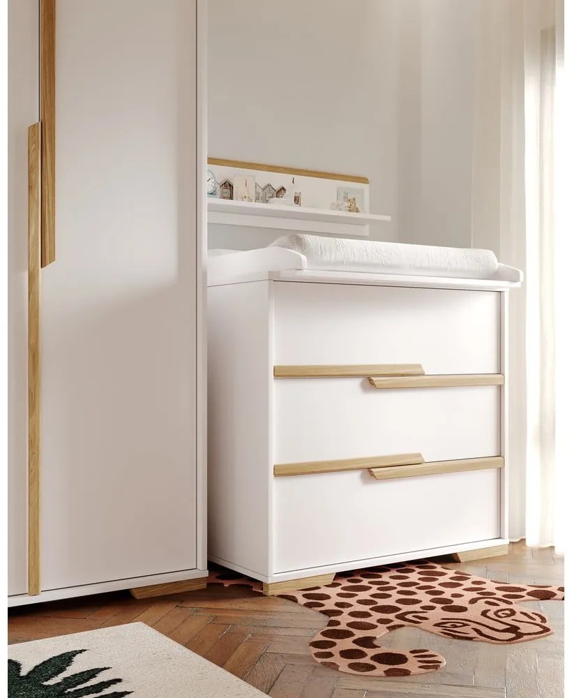 Cassettiera bianca per bambini Snap - Pinio