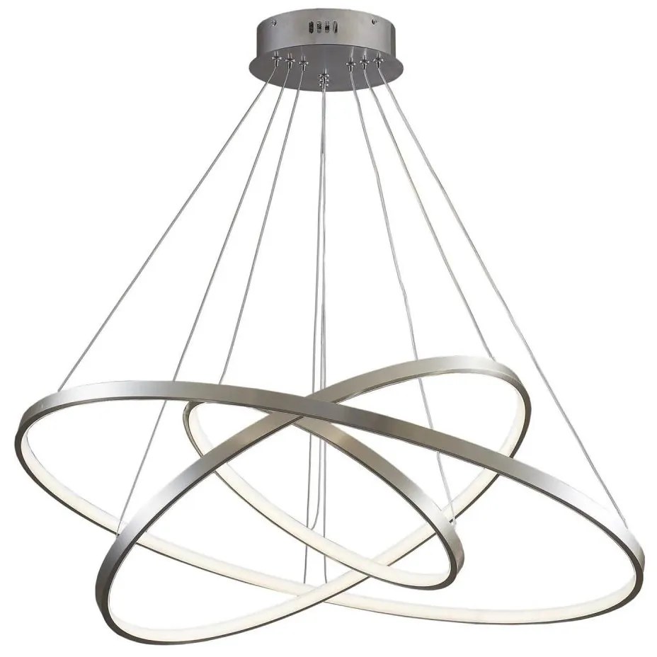 Lampadario LED a sospensione con filo LEA LED/60W/230V 4000K diametro 80 cm cromo