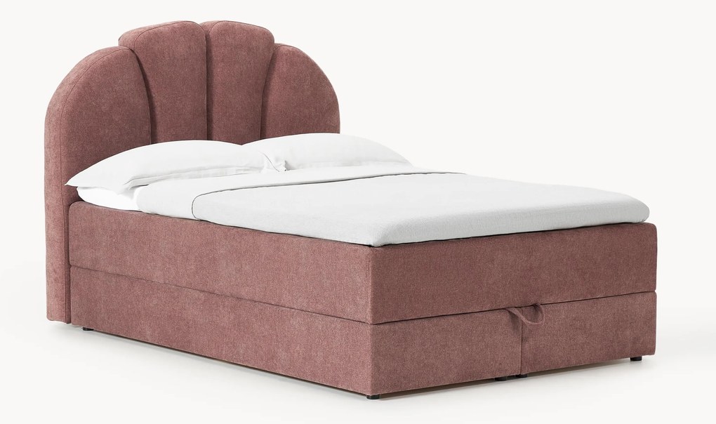 Letto boxspring con vano contenitore Romia
