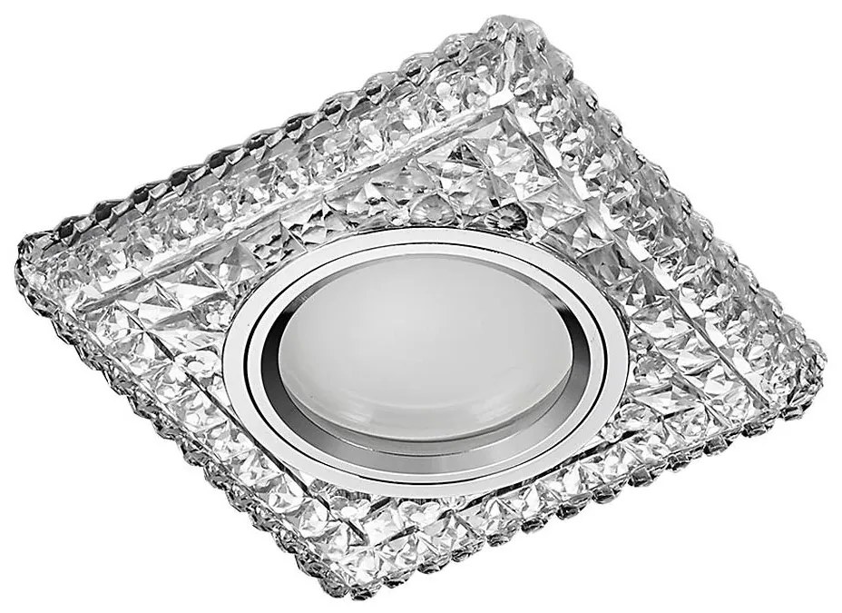 71096 - Lampada da incasso ELEGANT GLASS FIX 1xGU10/50W+LED/3W