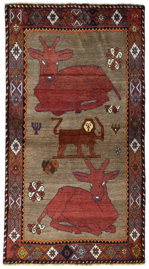 Gabbeh Tappeto persiano 110 x 200 Marrone (Iran) Annodato A Mano
