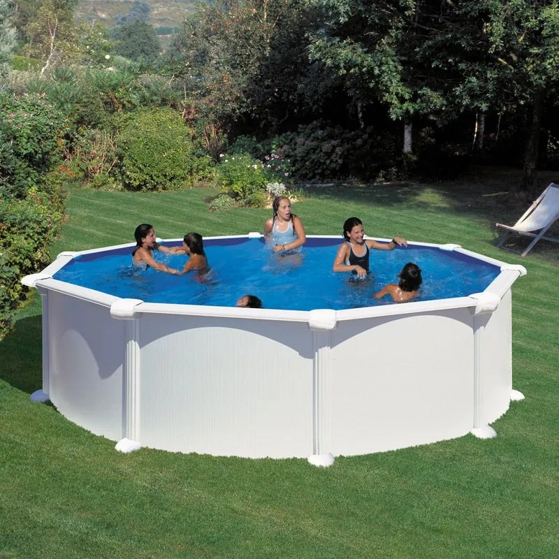 Piscina fuori terra rigida GRE KITPR458 bianco H 1.32 x ⌀ 4.6 m