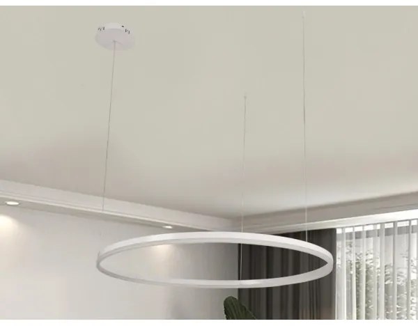 Lampadario a sospensione con filo LED dimmerabile LED/55W/230V 3000-6500K + telecomando