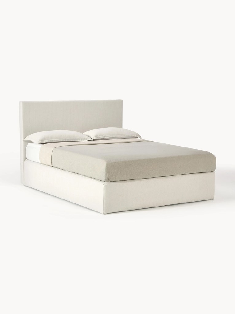 Letto boxspring bianco a molle Eliza