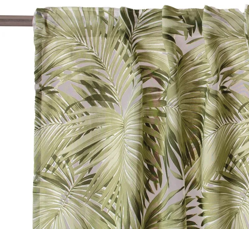 Tenda Tropic verde, passanti nascosti 140x295 cm