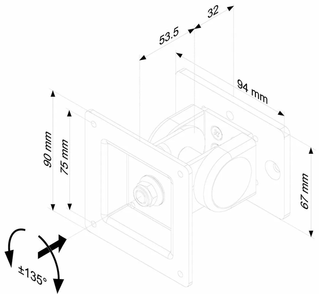 Supporto TV Neomounts FPMA-DTBW100