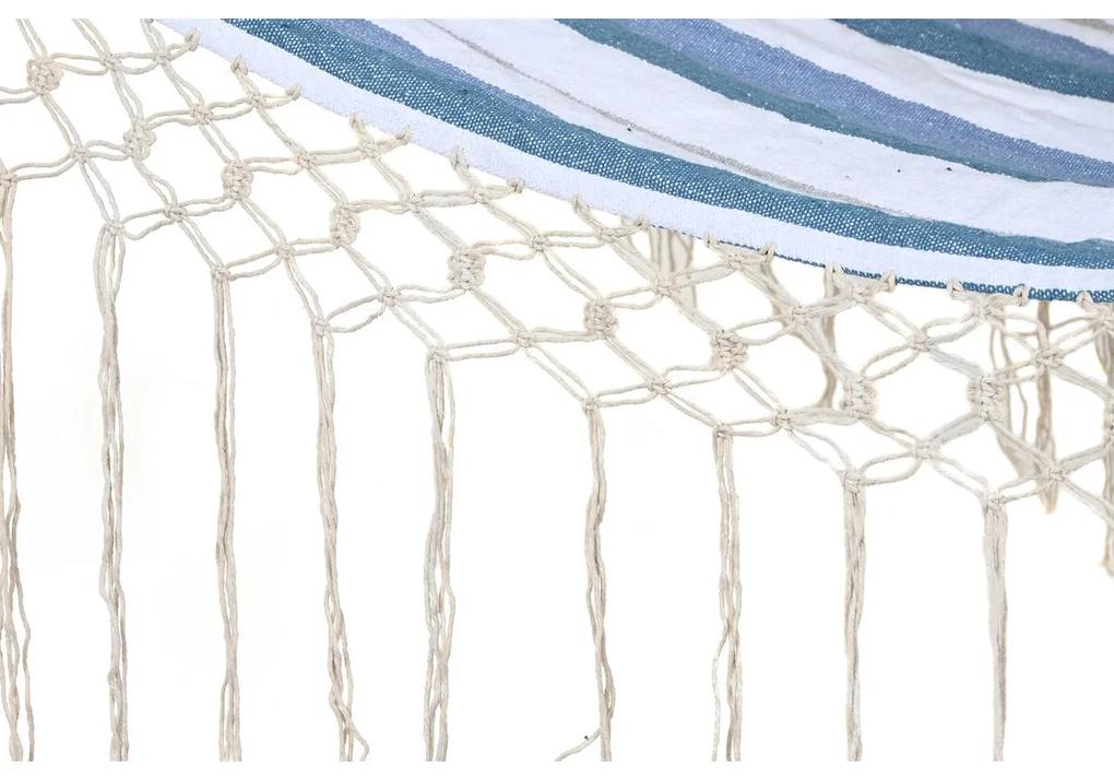 Amaca DKD Home Decor Righe Azzurro Bianco (200 x 100 x 5 cm)