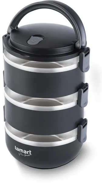 Lamart - Contenitore per alimenti termo 1,8 l nero