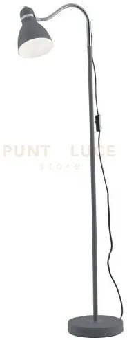 Piantana people grigia 1 luce attacco e27 34x13x142cm orientabile