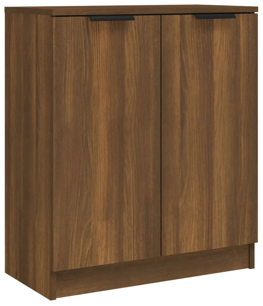 Credenza rovere marrone 60x30x70 cm in legno multistrato