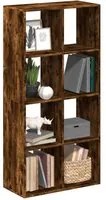 Libreria Divisorio Rovere Fumo 69,5x29x137,5cm in Truciolato 858025