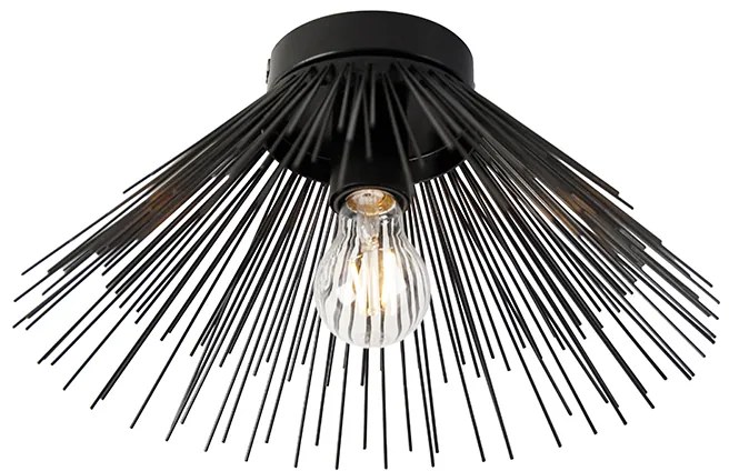 Plafoniera Art Déco nera - Broom