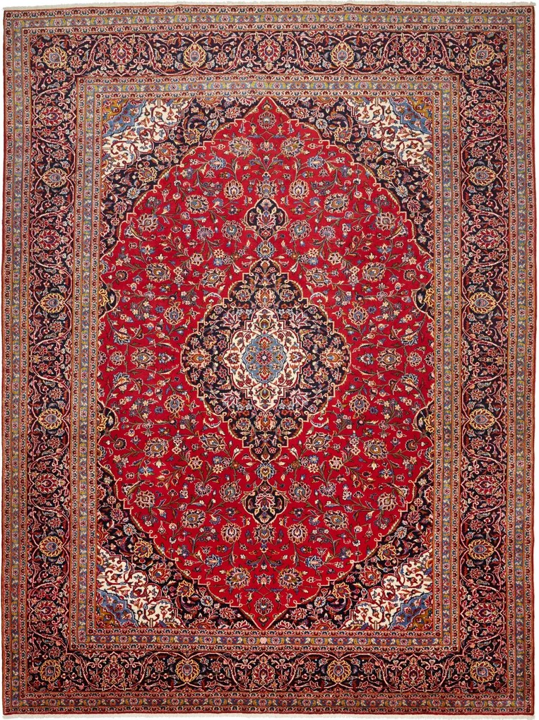 Kashan Tappeto persiano 300x400 Rosso (Iran) Annodato A Mano