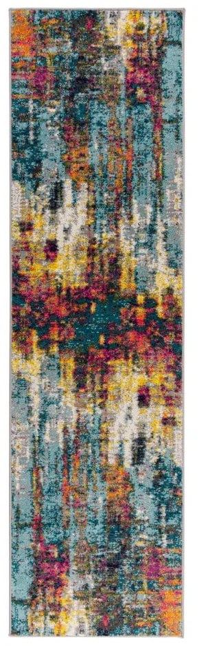 Passatoia tessuta a mano 66x230 cm Spectrum Abstraction – Flair Rugs