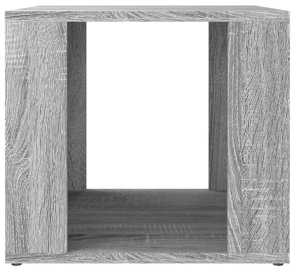 Comodino grigio sonoma 41x40x36 cm in legno multistrato