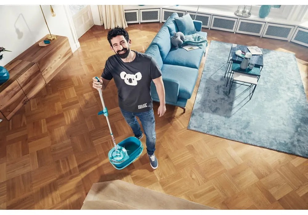 Mop con secchio e panno rotante Clean Twist Disc Mop Ergo – LEIFHEIT