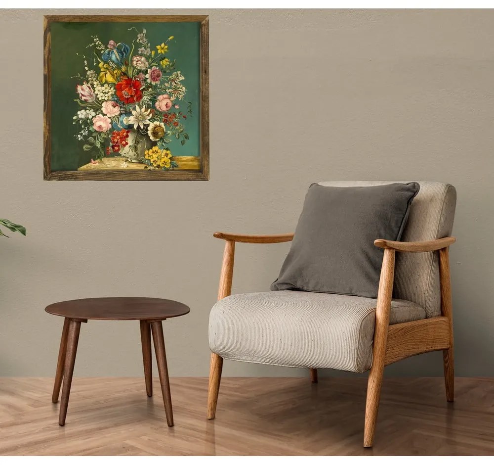 Pittura murale Fiori d'epoca, 50 x 50 cm - Evila Originals